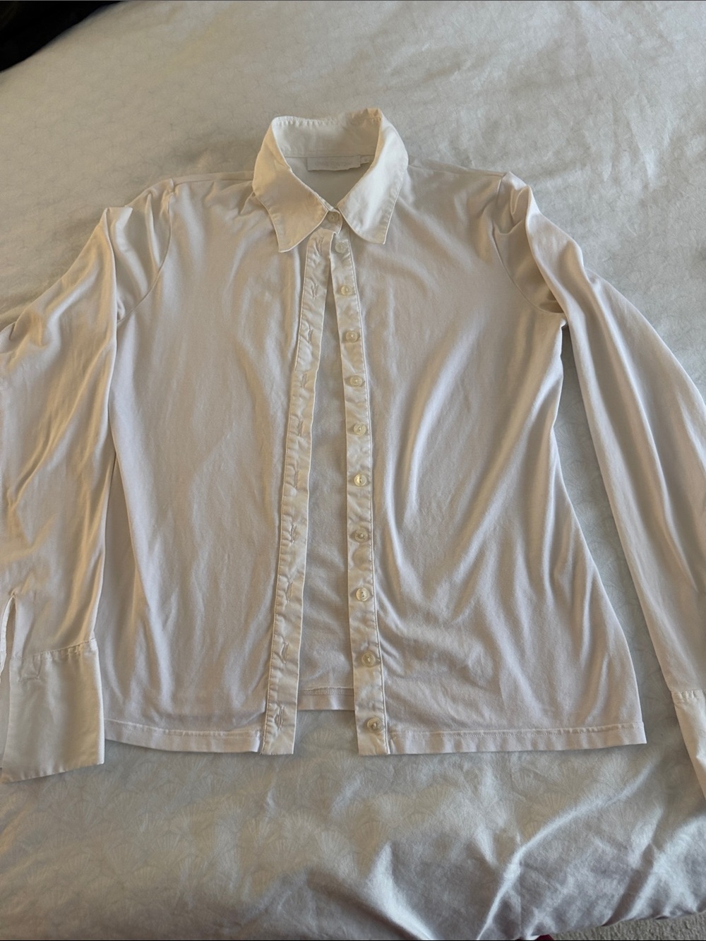 Anne Fontaine White Long Sleeve Dress Shirt